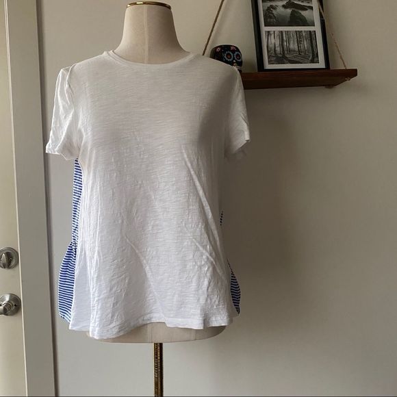 Kate Spade Broome Street Tee Striped Peplum Back - Picture 2 of 5